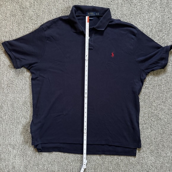 Polo Ralph Lauren Dark Blue Polo Short Sleeve 100% Cotton XL - Picture 9 of 9